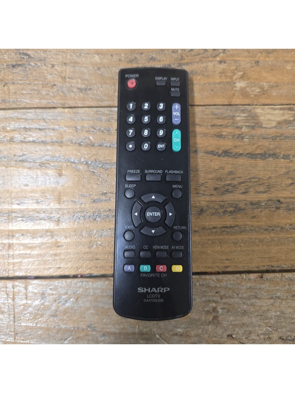 Sharp GA470WJSB Remote Control
